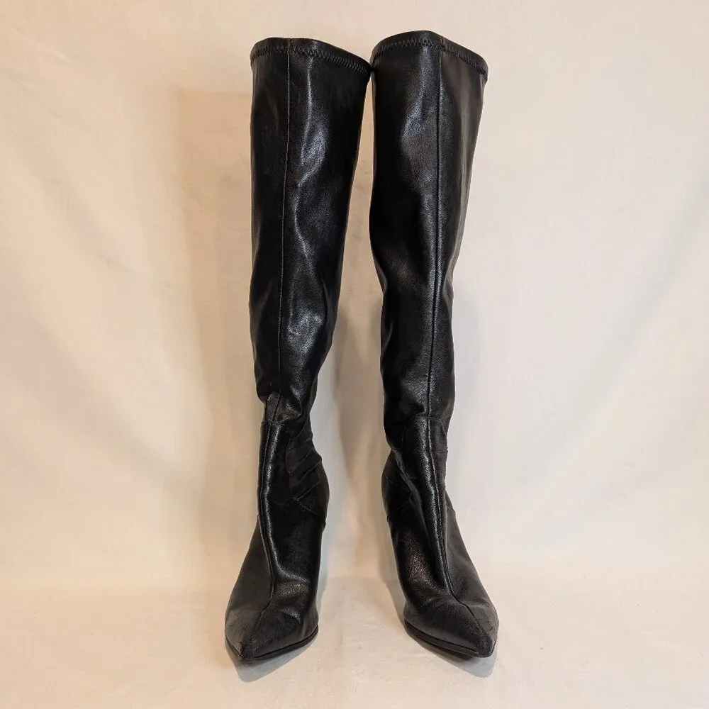 Nine West Fairvinda Women’s Knee High Pointy Toe Stiletto Heel Boots - Picture 5 of 8